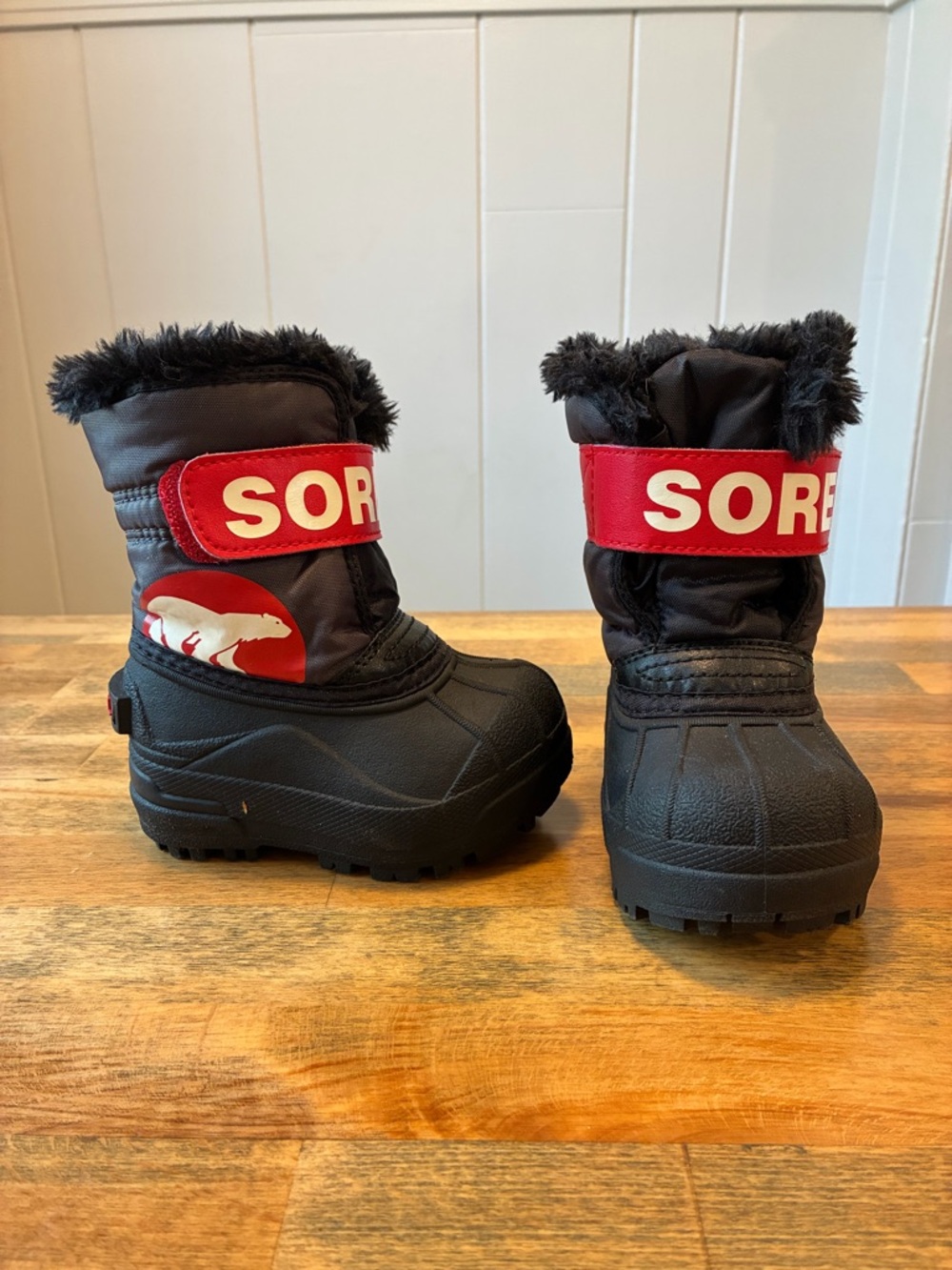 SOREL Kids' Snow Commander Red Winter Boots